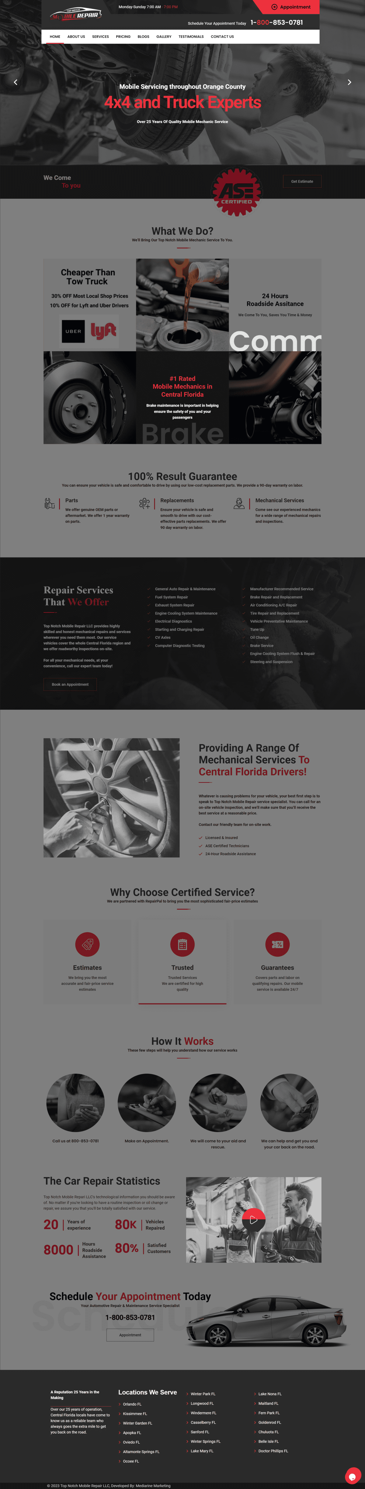 Website design company for Mechanics
